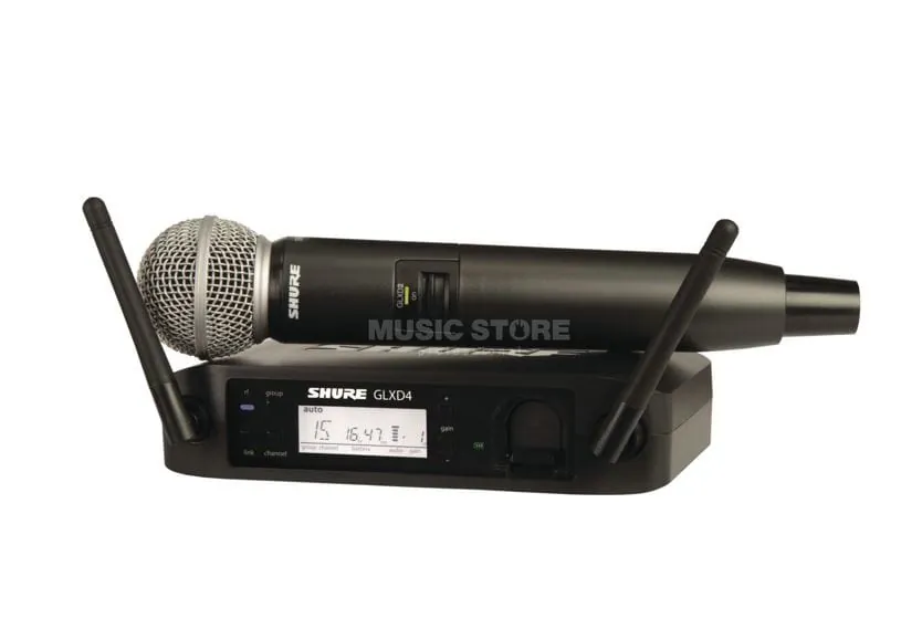 Shure SM58 GLXD2 + GLXD4 Funkmikrofon-Set Bild 2